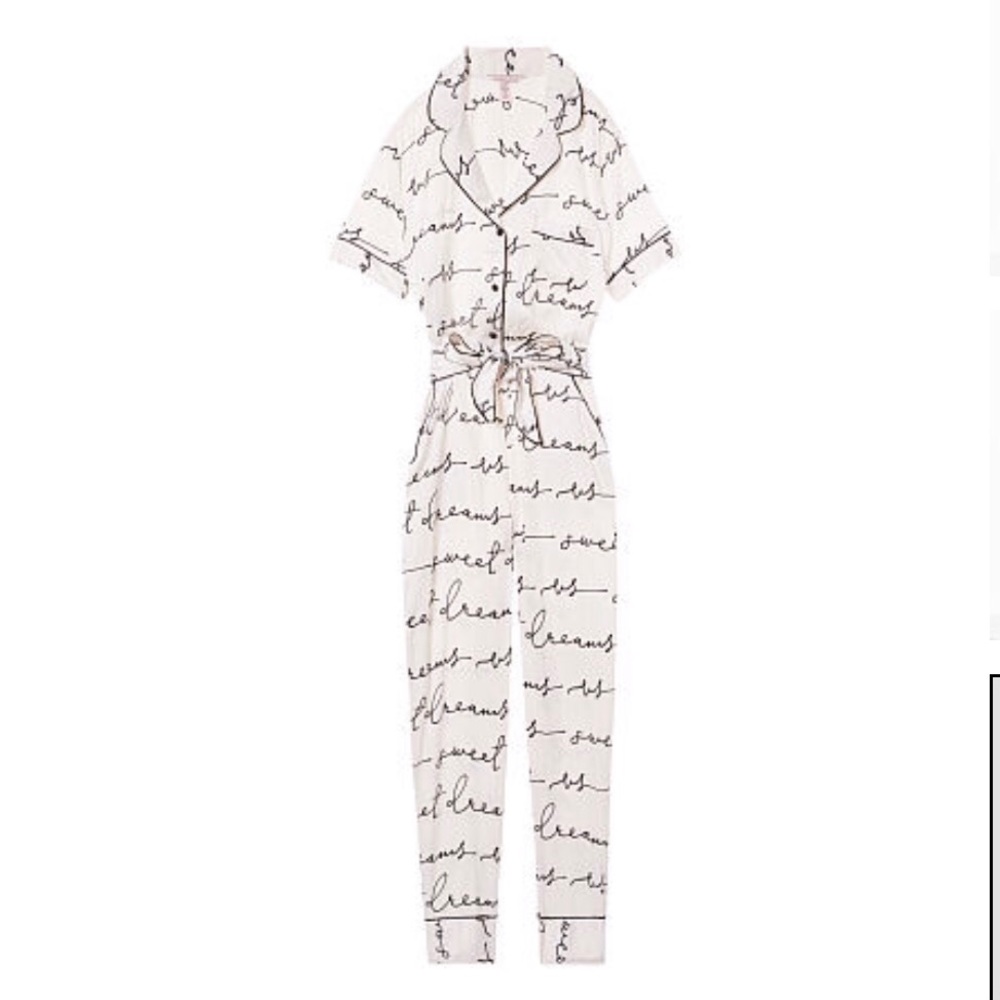 Victoria’s Secret Satin Button Up Jumpsuit!! NEW - Picture 4 of 5